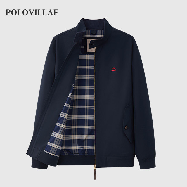 polovillae保罗威特专柜同款简约男士立领夹克男外套上衣AEQF363