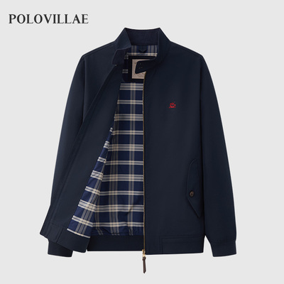 polovillae保罗威特专柜同款简约男士立领夹克男外套上衣AEQF363