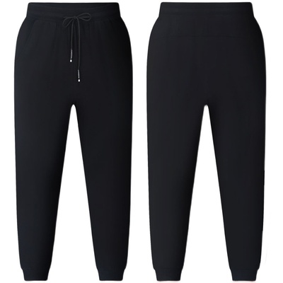 春秋冬季加绒束脚休闲加肥潮裤子