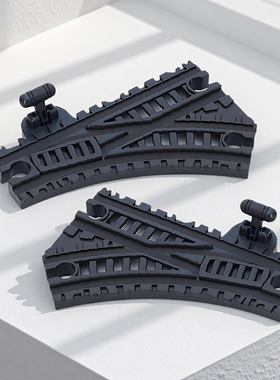 开关轨道变道轨兼容木质火车头brio路轨米兔积木拼接儿童玩具配件