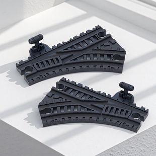 开关轨道变道轨兼容木质火车头brio路轨米兔积木拼接儿童玩具配件