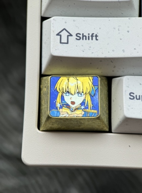 Saber 1.25U Ctrl Win 彩色钛合金键帽 个性二次元定制 单个动漫