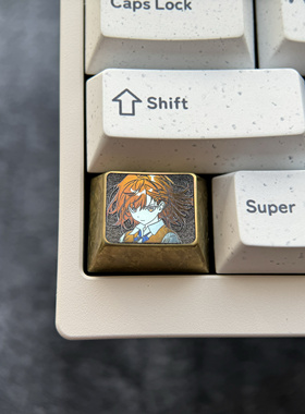 御坂美琴 1.25U Ctrl键 彩色钛合金键帽金属彩色动漫键帽