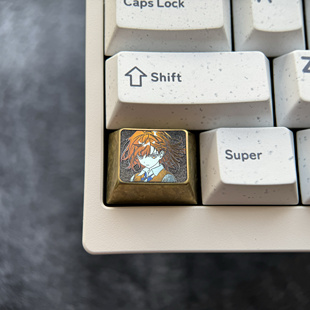 御坂美琴 1.25U Ctrl键 彩色钛合金键帽金属彩色动漫键帽