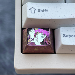 波奇酱 1.25U Ctrl键 彩色钛合金定制键帽金属动漫客制化孤独摇滚