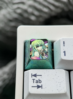 C.C. 彩色钛合金客制化定制键帽 1U ESC金属键帽 C女王命运的魔女