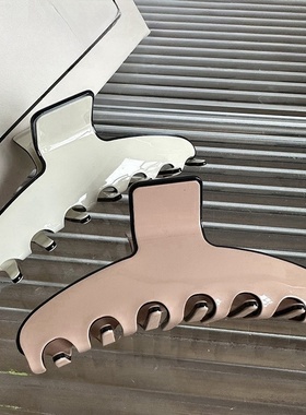 超好看抓夹韩版高级感简约醋酸发夹鲨鱼夹女后脑勺高马尾夹子发饰