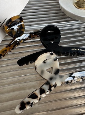 法式France加厚抓夹醋酸大号鲨鱼夹高级感女后脑勺夹子发饰