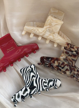 韩国ins复古醋酸抓夹半扎小号2025新款高级感发夹后脑勺头饰发饰