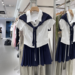 新款 polo衫 2025夏季 休闲时尚 女三件套 带披肩短袖 T恤短裙运动套装