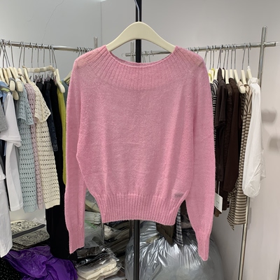 2026春季新款韩版时尚显瘦长袖针织衫女设计感小众上衣83007