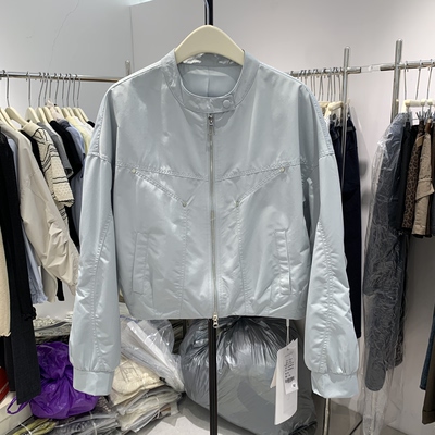 2026春季新款韩版显瘦短款立领外套女设计感小众棒球服上衣8603