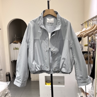 简约时尚款2026春季新款韩版宽松休闲百搭短款外套女夹克上衣2658