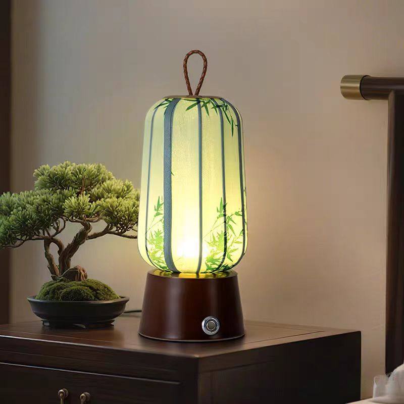 宋式美学禅意台灯新中式复古充电无线国风卧室书房茶室氛围感夜灯