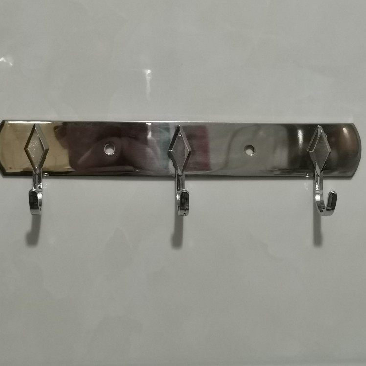 不锈钢亮光背板菱形挂勾3三勾,收纳整理,挂钩/粘钩,淘宝优惠券,粉丝福利购,淘宝优惠卷