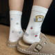 白色袜子女款 日系可爱小猫卡通ins棉袜学生长筒袜 中筒袜春夏款