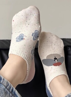 可爱袜子女款船袜硅胶防滑不掉跟年春秋新款爆款女士卡通隐形短袜