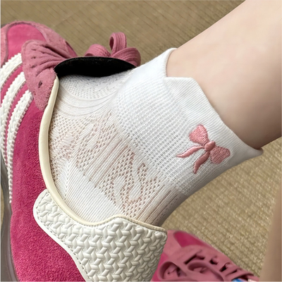 日系可爱蝴蝶结袜子女