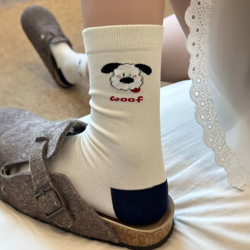 百搭可爱少女心长袜堆堆袜