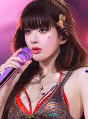 纯铜项链 赵露思演唱会同款四瓣花项链女小众叠戴新中式颈链新款