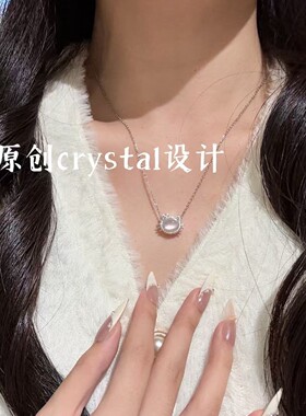 合金项链 合金【小猫情书】项链小众锁骨链送女友礼物送闺蜜