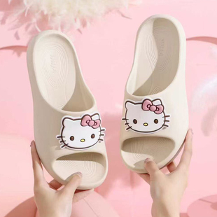 轻质凉拖鞋 男式 夏 情侣猫咪居家室内一字拖鞋 eva女士轻便卡通拖鞋