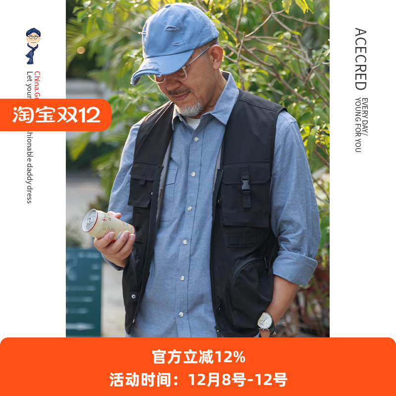 战术机能马甲男多口袋工装背心