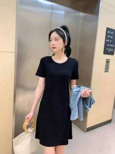 【特价59】女士夏季新款韩版时尚牛仔马甲中长款T裙两件套