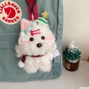 乖萌可爱圣诞西高地狗毛绒公仔背包挂件钥匙配饰玩偶摆件陪伴礼物