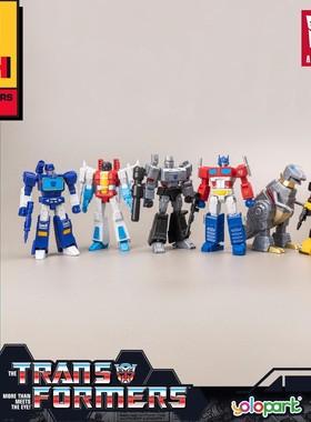 YOLOPARK AMKMINI变形金刚G1擎天柱大黄蜂钢索声波小比例组装模型