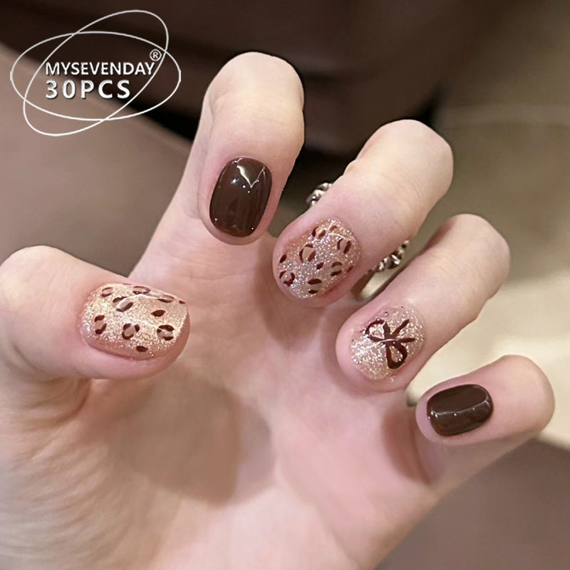 爆款穿戴甲秋冬高级感豹纹猫眼美甲片可拆卸辣妹假指甲,彩妆/香水/美妆工具,穿戴甲/甲片,淘宝优惠券,粉丝福利购,淘宝优惠卷