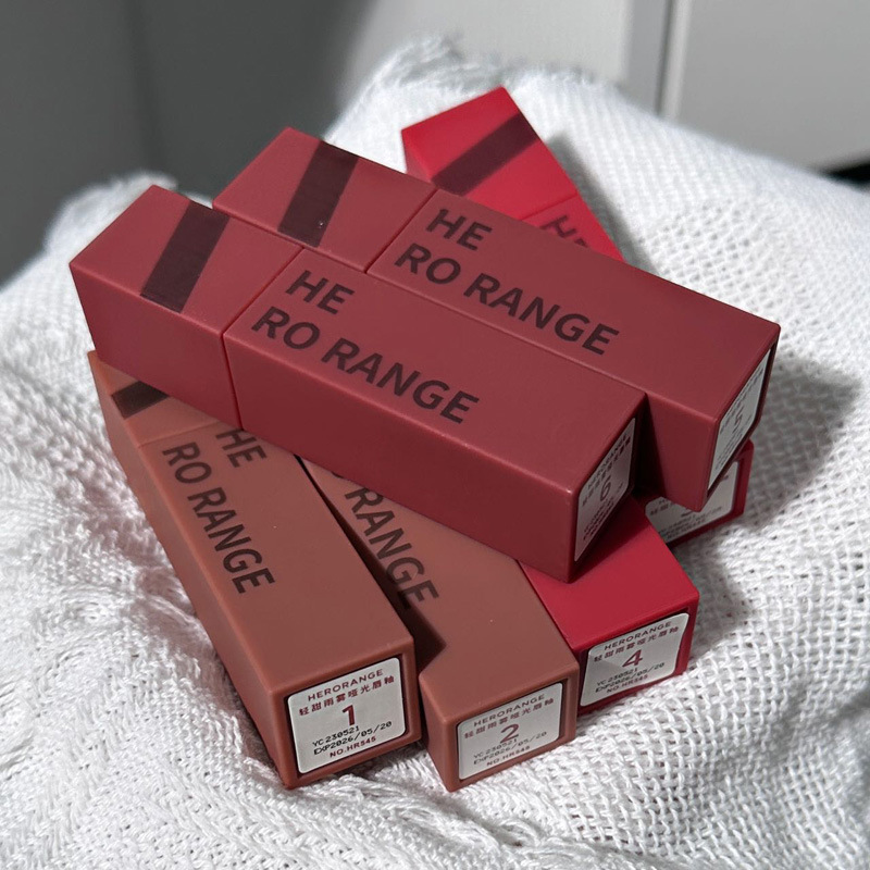HERORANGE~轻甜雨雾哑光唇釉雾面丝绒不显唇纹日常显白平价口红