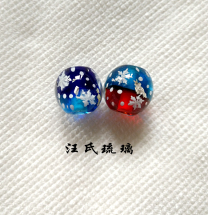 海上星空双色日式琉璃珠山水名物项链手链手串吊坠满包邮饰品散珠