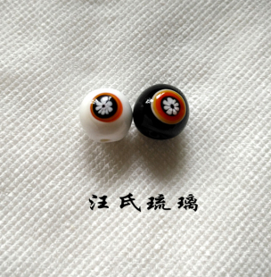 舍利子琉璃珠山水名物蜻蜓玉手链项链日式琉璃珠时尚新品DIY配珠