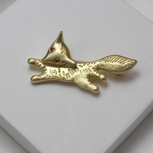 中古Vintage胸针打标款 配饰小礼物 coa家小狐狸胸针服装