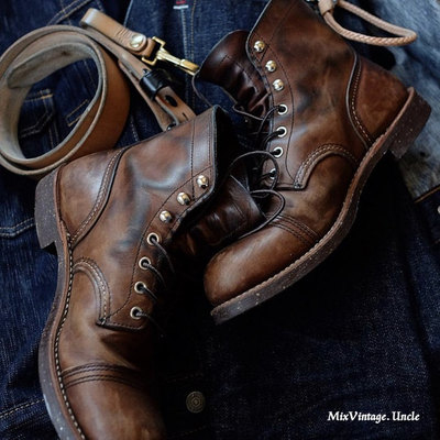 红翼8111伞兵靴redwing复古短靴