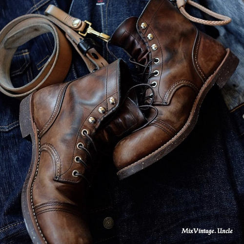 红翼8111伞兵靴redwing复古短靴