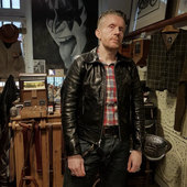 英国正品 eastman机车夹克高速之星1940s复古马皮摩托车皮衣外套男