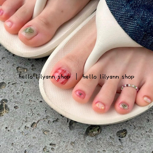 hello小众设计s925纯银脚趾戒指环可爱少女系ins博主同款彩色串珠