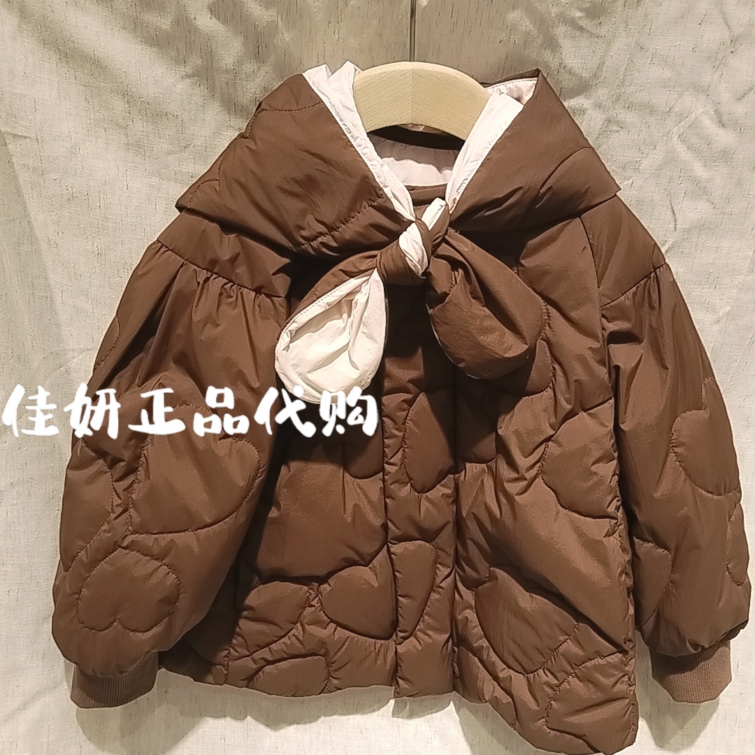 Mitti童装专柜正品25年冬款女童可爱连帽羽绒服外套MX57001205
