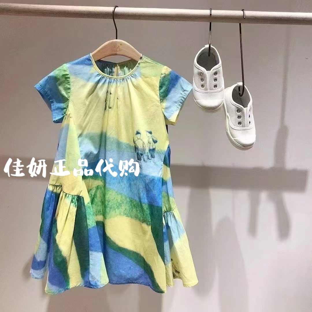 Mitti童装专柜正品25年夏款女童圆领短袖A字连衣裙MW53018208