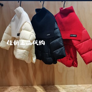 little moco专柜正品24年冬女童围巾披肩羽绒服外套KBD4EIN025