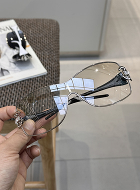 千禧风未来感一体连体大框墨镜