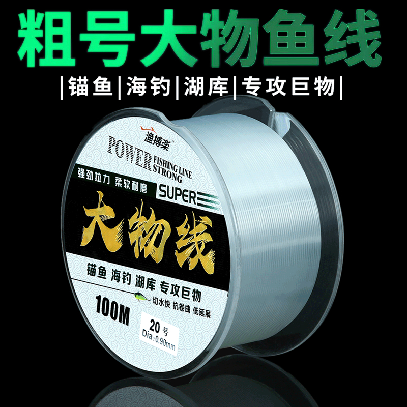 大号特粗尼龙线海竿抛杆鱼线耐磨