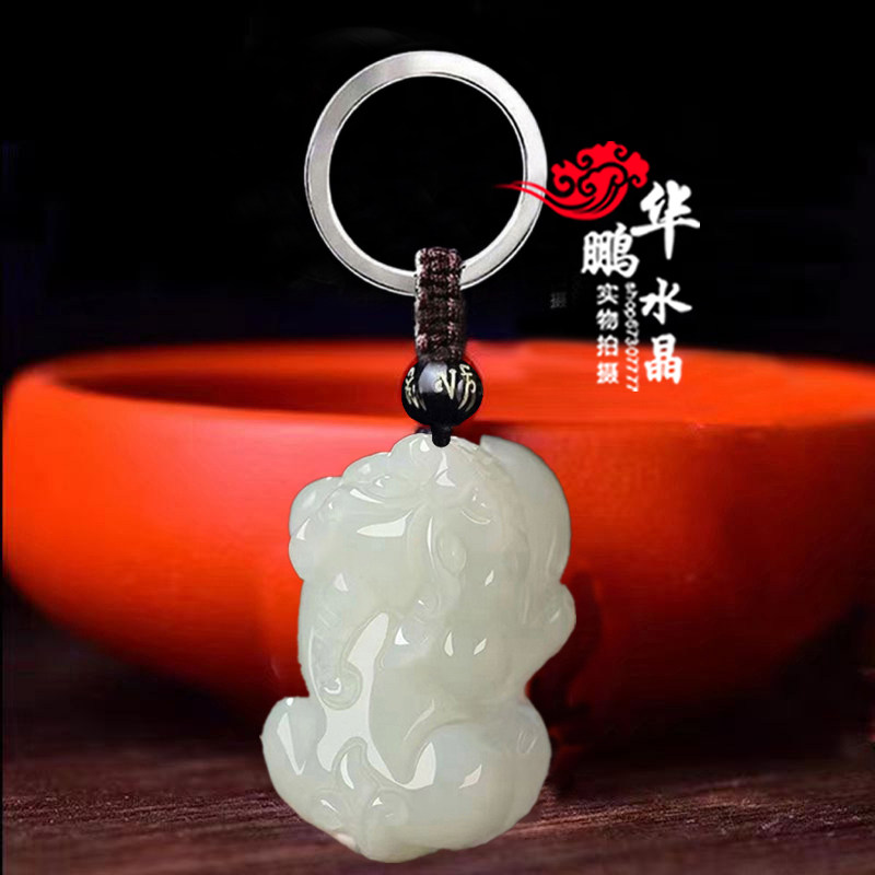田玉聚财貔貅吊坠霸王