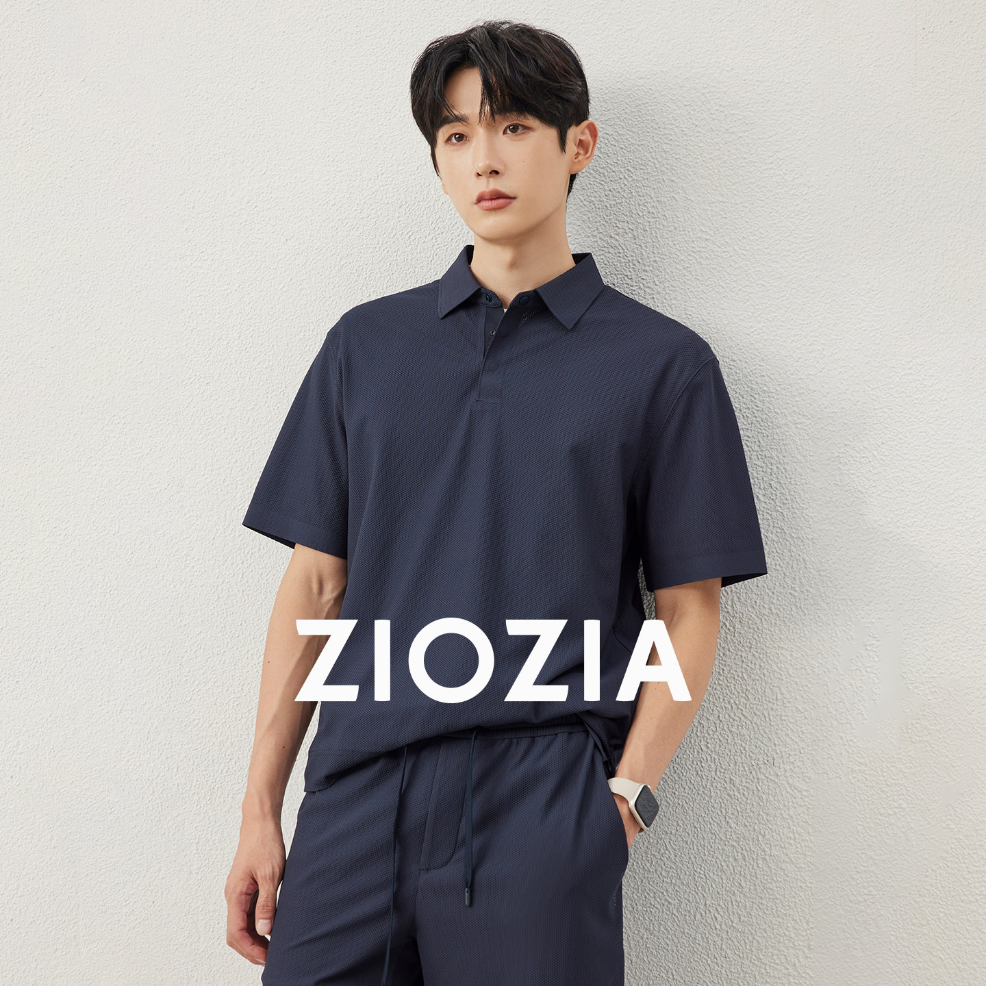 【通勤易打理】ZIOZIA通勤男装25夏合体版短袖T恤POLO衫ZTPE2219J