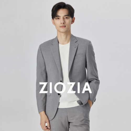 ziozia商务休闲经典正装羊毛西服