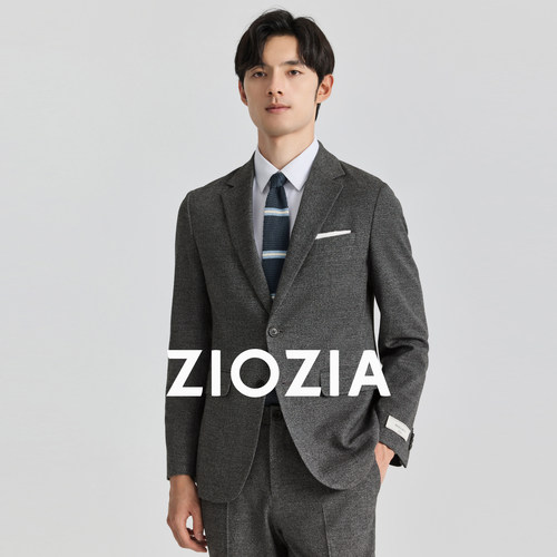 ZIOZIA合体仿麻易打理西服
