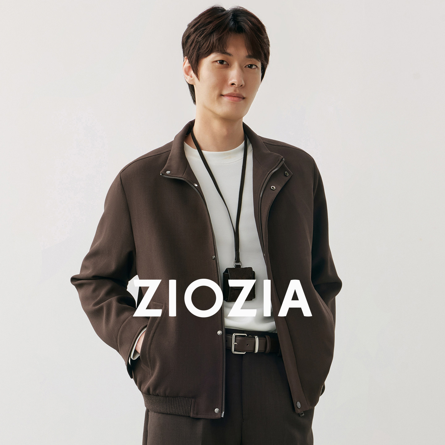 ZIOZIA男装肌理微阔立领夹克外套图片