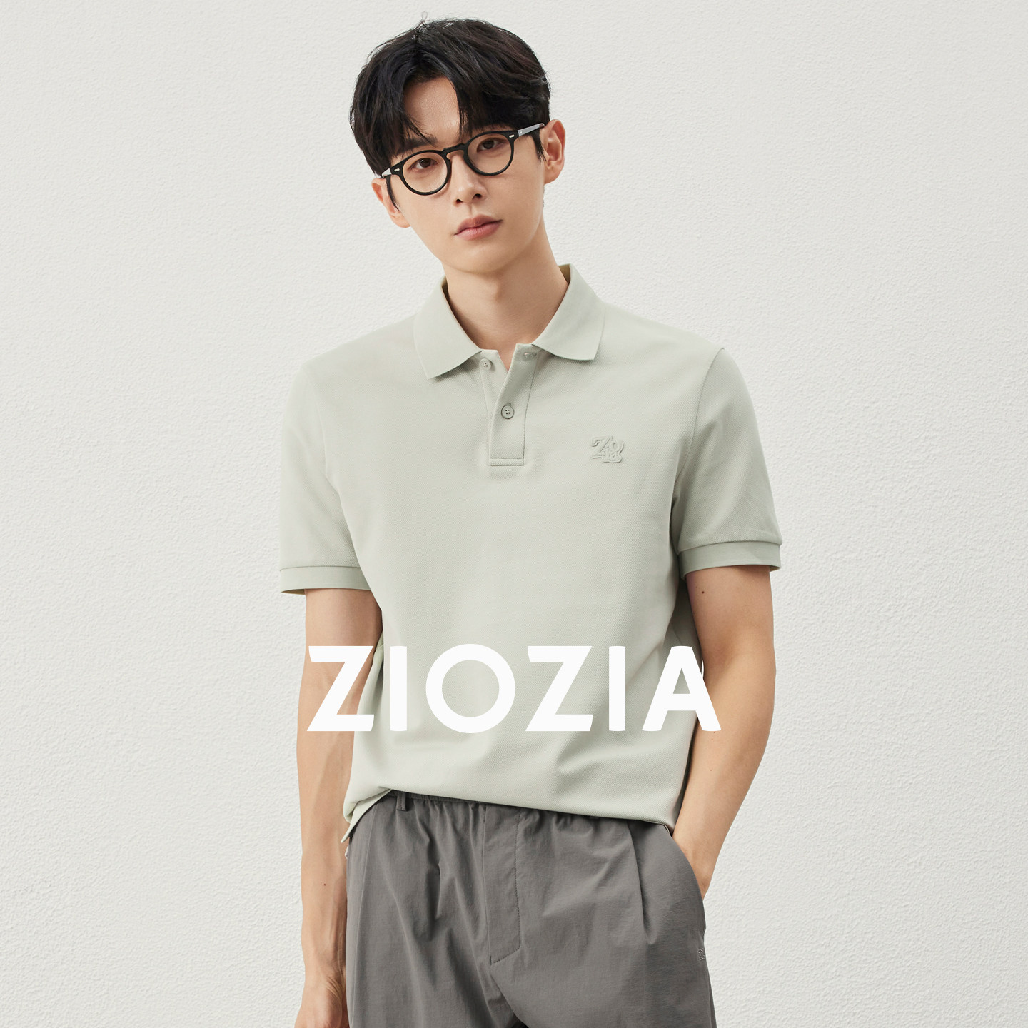 ZIOZIA男装大珠地短袖polo衫图片